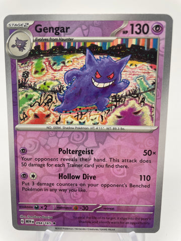 Gengar MEWen 094/165 RH Reverse Holo