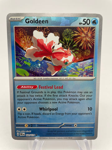 Goldeen 020/131 PREen Reverse Holo Pokeball