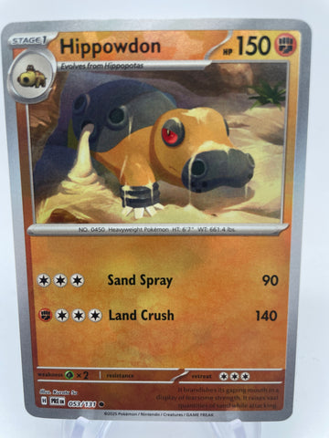 Hippowdon 053/131 PREen Reverse Holo Pokeball