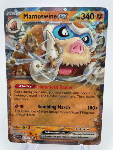 Mamoswine ex 079/159 JTGen Double Rare