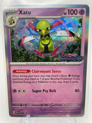 Xatu SVPen 059 Promo Stamped with Paradox Rift (LP)