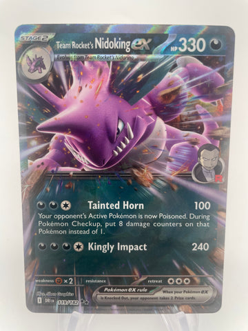 Team Rocket's Nidoking ex DRIen 119/182 Double Rare
