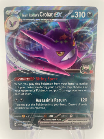 Team Rocket's Crobat ex DRIen 122/182 Double Rare