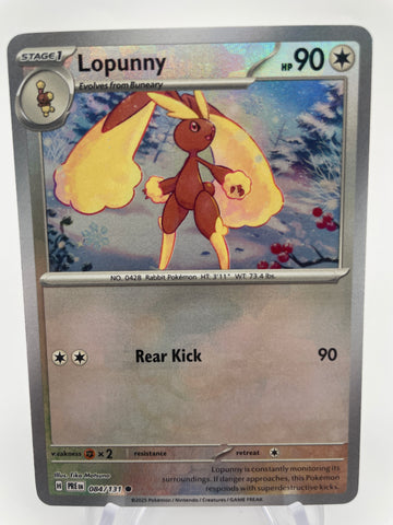 Lopunny 084/131 PREen Reverse Holo RH Pokeball
