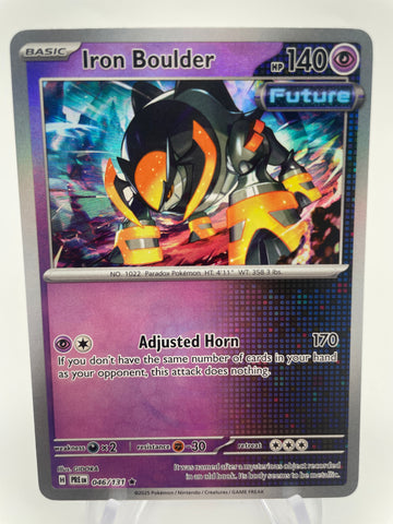 Iron Boulder 046/131 PREen Reverse Holo RH Pokeball