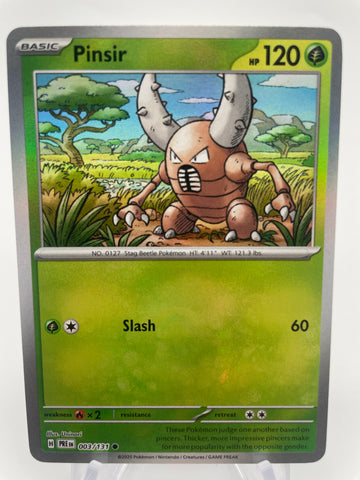 Pinsir 003/131 PREen Reverse Holo RH Pokeball