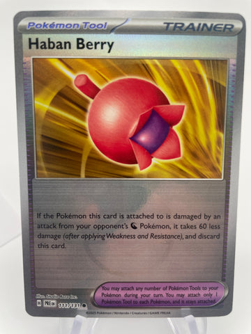 Haban Berry 111/131 PREen Reverse Holo Pokeball