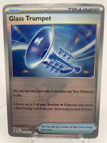 Glass Trumpet 110/131 PREen Reverse Holo Pokeball