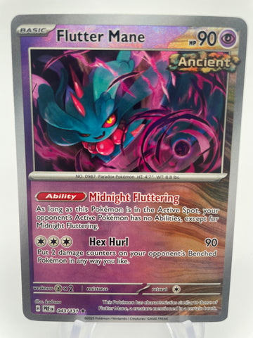 Flutter Mane 043/131 PREen Reverse Holo Pokeball