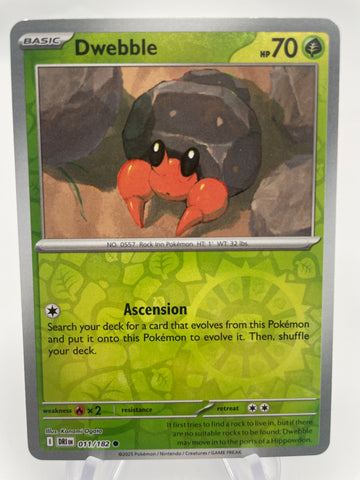 Dwebble DRIen 011/182 Reverse Holo RH
