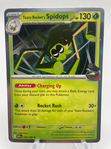 Team Rocket's Spidops DRIen 020/182 Holo
