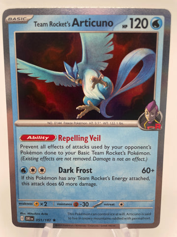 Team Rocket's Articuno DRIen 051/182 Holo