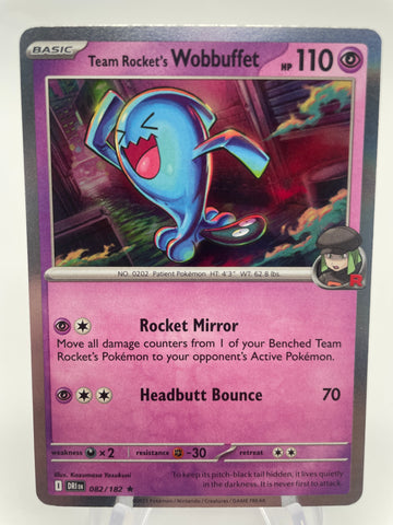 Team Rocket's Wobbuffet DRIen 082/182 Holo