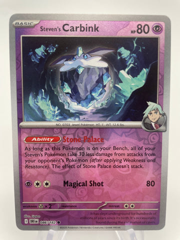 Steven's Carbink DRIen 086/182 Reverse Holo RH