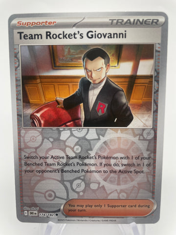 Team Rocket's Giovanni DRIen 174/182 Reverse Holo RH