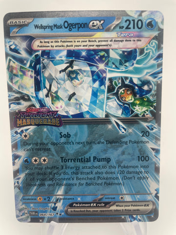 Wellspring Mask Ogerpon ex TWMen 064/167 Twilight Masqerade Stamp