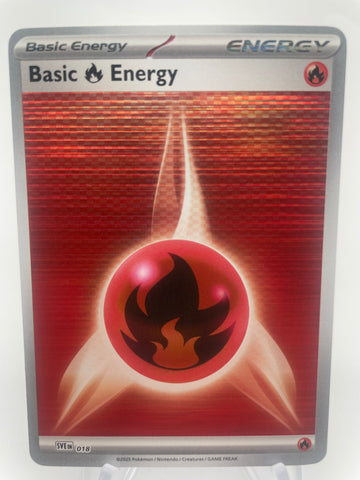 Basic Fire Energy SVEen 018 White Flare Black Bolt Holo