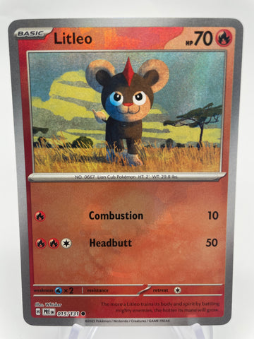 LItleo 015/131 PREen Reverse Holo Pokeball