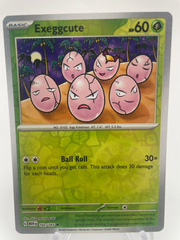 Exeggcute MEWen 102/165 RH Reverse Holo