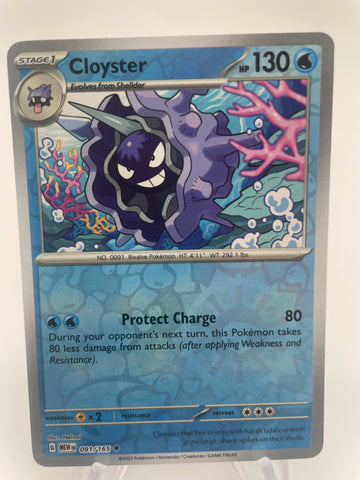 Cloyster MEWen 091/165 RH Reverse Holo