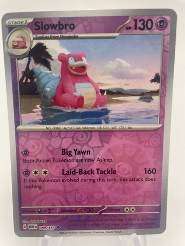 Slowbro MEWen 080/165 RH Reverse Holo