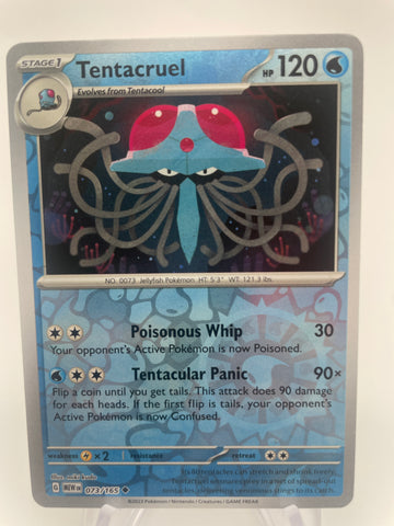Tentacruel MEWen 073/165 RH Reverse Holo
