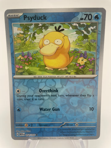 Psyduck MEWen 054/165 RH Reverse Holo