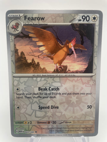 Fearow MEWen 022/165 RH Reverse Holo