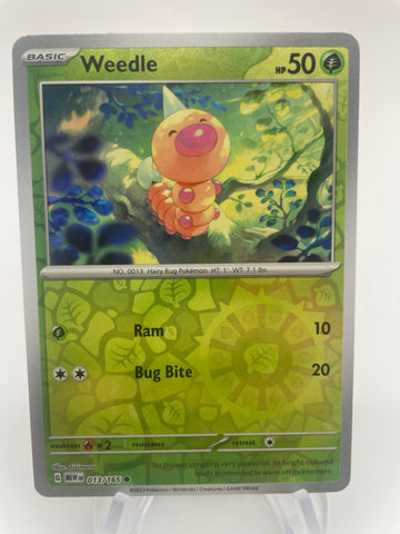 Weedle MEWen 013/165 RH Reverse Holo