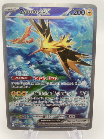 Zapdos ex MEWen 202/165 Special Illustration Rare