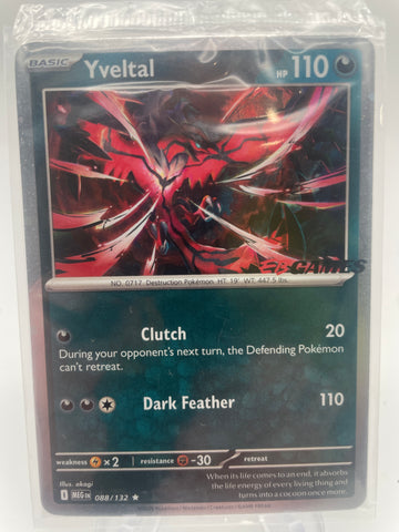 Yveltal MEGen 088/132 Rare EB Games STAMP