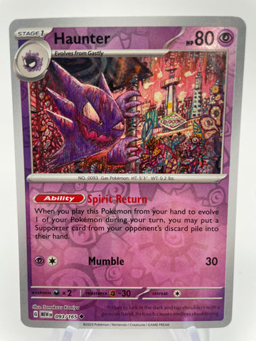 Haunter MEWen 093/165 RH Reverse Holo