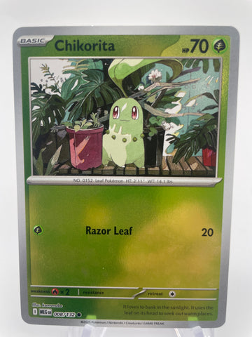 Chikorita MEGen 008/132 Reverse Holo RH
