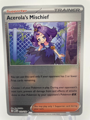 Acerola's Mischief MEGen 113/132 Reverse Holo