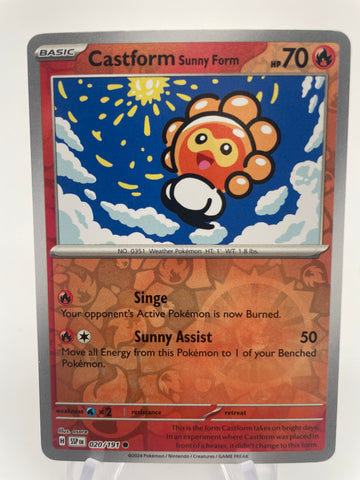 Castform Sunny Form SSPen 020/191 Reverse Holo RH