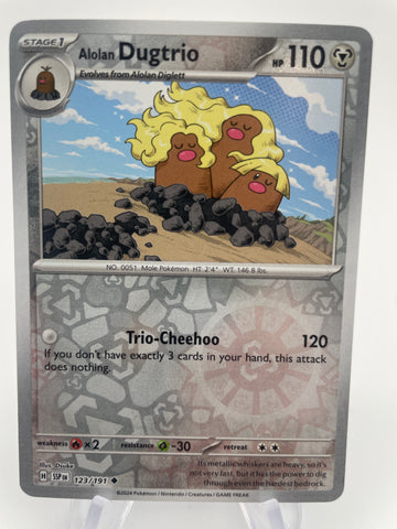 Alolan Dugtrio SSPen 123/191 Reverse Holo RH