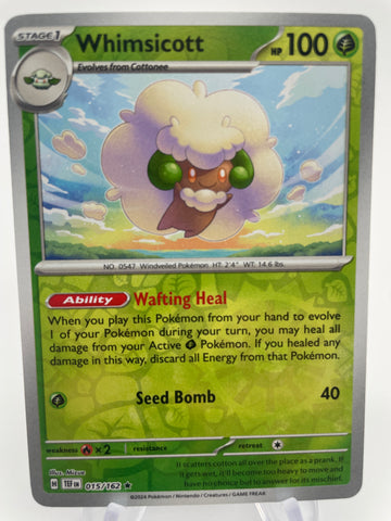 Whimsicott TEFen 015/162 Reverse Holo RH
