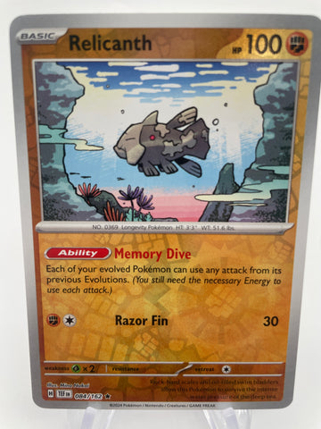 Relicanth TEFen 084/162 Reverse Holo RH