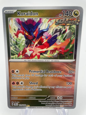 Koraidon TEFen 119/162 Reverse Holo RH