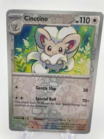Cinccino TEFen 137/162 Reverse Holo RH