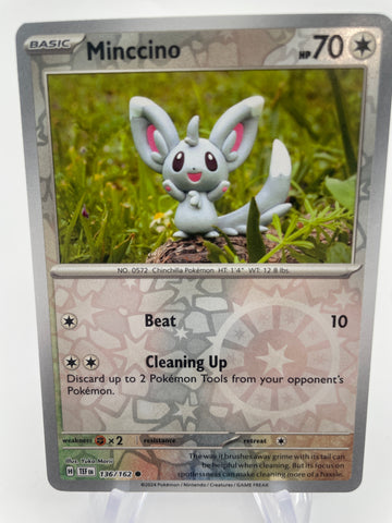 Minccino TEFen 136/162 Reverse Holo RH