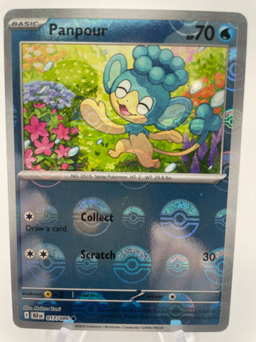 Panpour BLKen 017/086 Reverse Holo RH Poke Ball