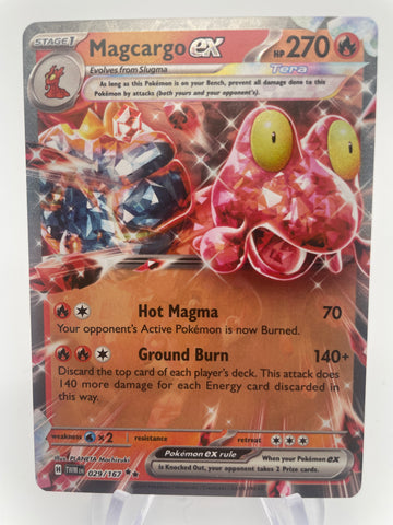 Magcargo ex 029 Pokemon Card
